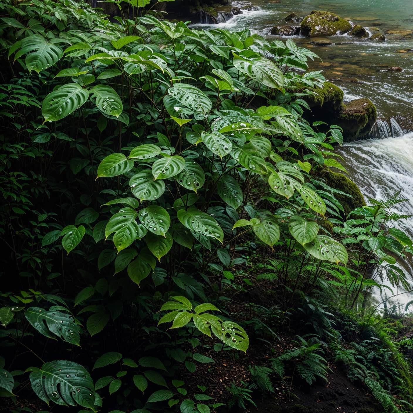 AI garden design after transformation